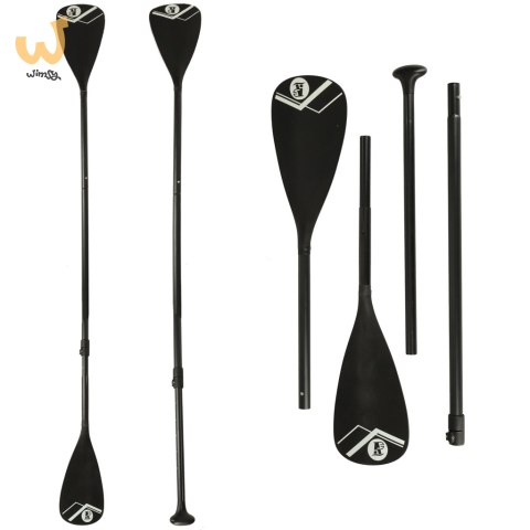 Wiosło kajakowe do deski SUP 2w1 składane aluminiowe regulowane 175 - 220 cm Wiosło kajakowe do deski SUP 2w1 składane aluminiowe regulowane 175 - 220 cm