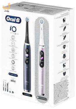 Braun Oral-B szczoteczka elektryczna iO 9N zestaw DUO BLACK ONYX & ROSE QUARTZ