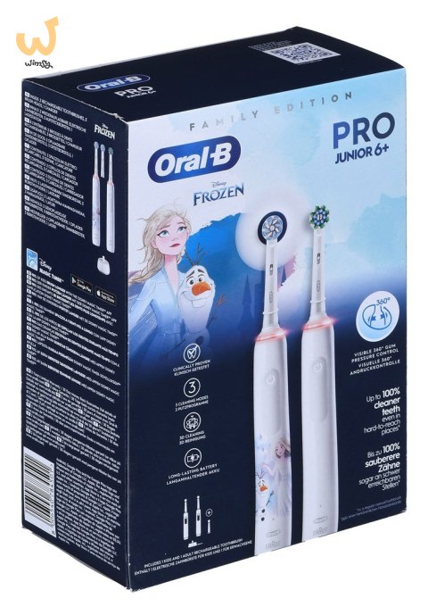 Oral-B Pro 3 3000 White+Oral-B Junior Frozen Oral-B Pro 3 3000 White+Oral-B Junior Frozen