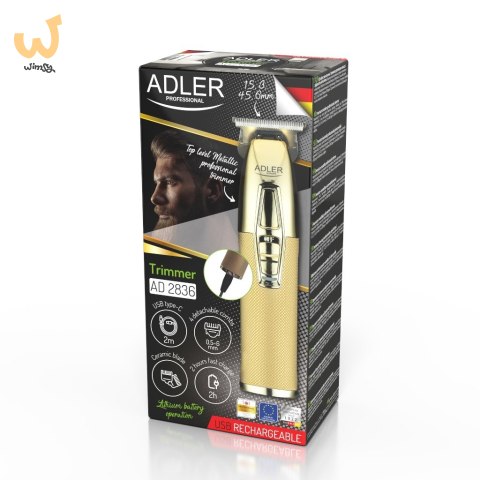 Trymer ADLER AD 2836g złoty USB Trymer ADLER AD 2836g złoty USB