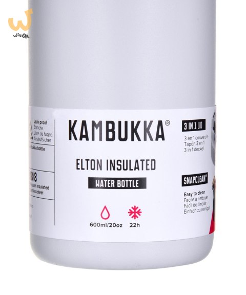 Kambukka butelka termiczna Elton Insulated 600 ml - Chalk White Kambukka butelka termiczna Elton Insulated 600 ml - Chalk White