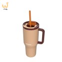 Kubek termiczny z teleskopową słomką Kambukka Rio Tumbler 950ml Almond Dream