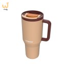 Kubek termiczny z teleskopową słomką Kambukka Rio Tumbler 950ml Almond Dream