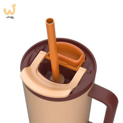 Kubek termiczny z teleskopową słomką Kambukka Rio Tumbler 950ml Almond Dream Kubek termiczny z teleskopową słomką Kambukka Rio Tumbler 950ml Almond Dream