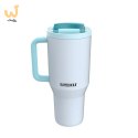Kubek termiczny z teleskopową słomką Kambukka Rio Tumbler 950ml Frosty Coconut