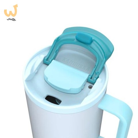 Kubek termiczny z teleskopową słomką Kambukka Rio Tumbler 950ml Frosty Coconut Kubek termiczny z teleskopową słomką Kambukka Rio Tumbler 950ml Frosty Coconut