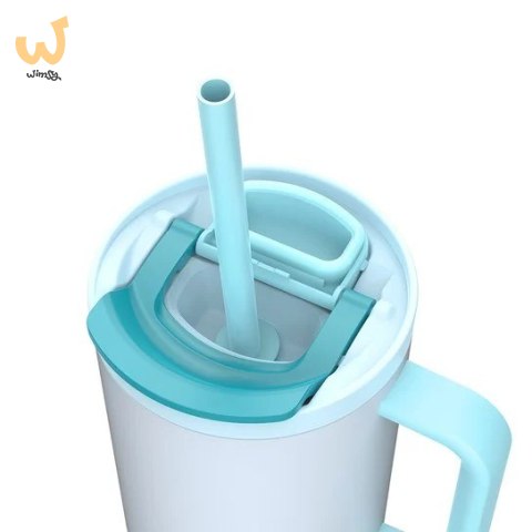 Kubek termiczny z teleskopową słomką Kambukka Rio Tumbler 950ml Frosty Coconut Kubek termiczny z teleskopową słomką Kambukka Rio Tumbler 950ml Frosty Coconut