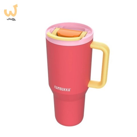 Kubek termiczny z teleskopową słomką Kambukka Rio Tumbler 950ml Pink Papaya Kubek termiczny z teleskopową słomką Kambukka Rio Tumbler 950ml Pink Papaya