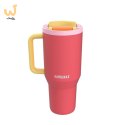 Kubek termiczny z teleskopową słomką Kambukka Rio Tumbler 950ml Pink Papaya
