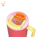 Kubek termiczny z teleskopową słomką Kambukka Rio Tumbler 950ml Pink Papaya
