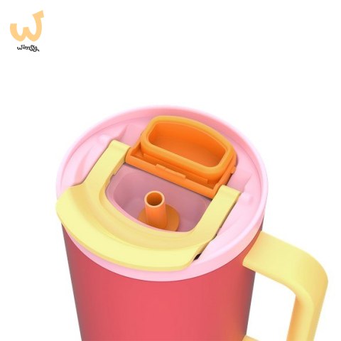 Kubek termiczny z teleskopową słomką Kambukka Rio Tumbler 950ml Pink Papaya Kubek termiczny z teleskopową słomką Kambukka Rio Tumbler 950ml Pink Papaya