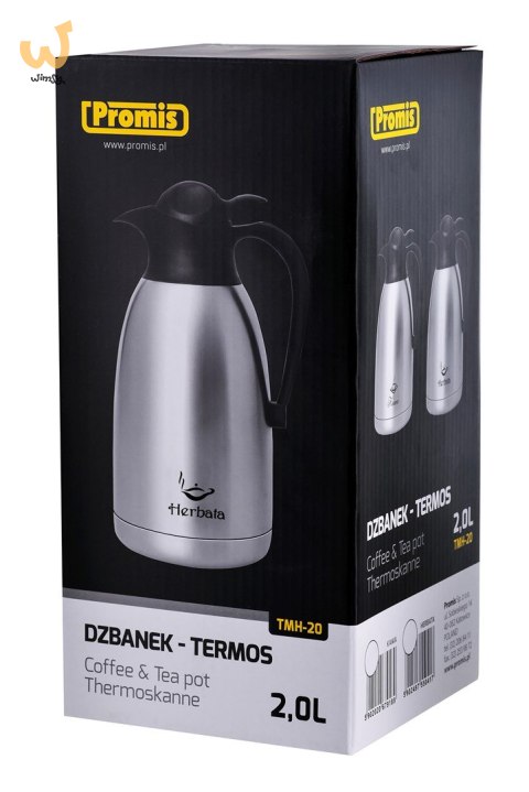 PROMIS DZBANEK STALOWY 2,0 L, NADRUK HERBATA TMH20 PROMIS DZBANEK STALOWY 2,0 L, NADRUK HERBATA TMH20