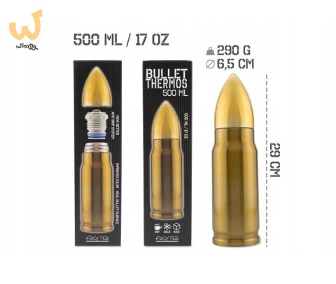 Termos Bullet Brass nabój 500 ml Termos Bullet Brass nabój 500 ml