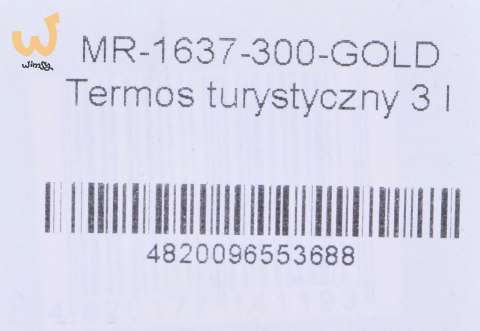 Termos turystyczny 3 l MR-1637-300-GOLD Maestro Termos turystyczny 3 l MR-1637-300-GOLD Maestro