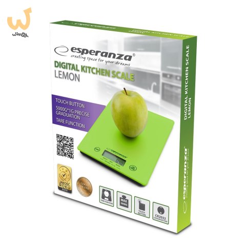 Waga kuchenna Esperanza Lemon EKS002G (kolor zielony) Waga kuchenna Esperanza Lemon EKS002G (kolor zielony)