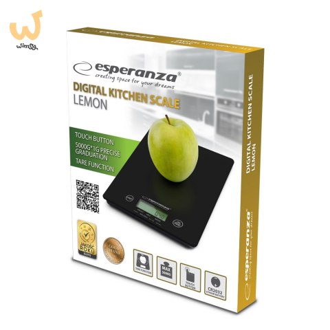 Waga kuchenna Esperanza Lemon EKS002K (kolor czarny) Waga kuchenna Esperanza Lemon EKS002K (kolor czarny)