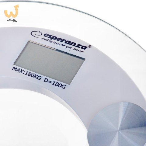 Waga łazienkowa Esperanza Pilates EBS008W (kolor przeźroczysty) Waga łazienkowa Esperanza Pilates EBS008W (kolor przeźroczysty)