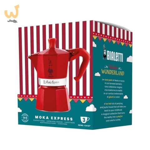 Bialetti kawiarka Winter Wonderland 3TZ czerwona Bialetti kawiarka Winter Wonderland 3TZ czerwona