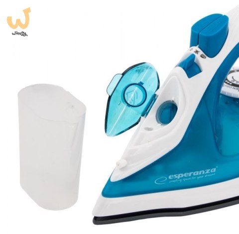 Żelazko parowe Esperanza Ceramic EHI002 (2200W; kolor niebieski) Żelazko parowe Esperanza Ceramic EHI002 (2200W; kolor niebieski)
