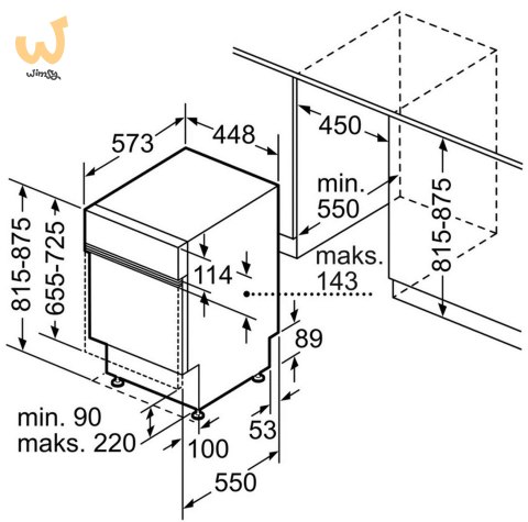 Zmywarka do zabudowy BOSCH SPI2HKS58E Zmywarka do zabudowy BOSCH SPI2HKS58E