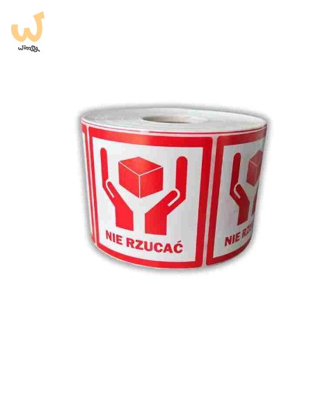 BSTech Etykieta samoprzylepna "NIE RZUCAĆ" 80x80 1000 szt BSTech Etykieta samoprzylepna "NIE RZUCAĆ" 80x80 1000 szt