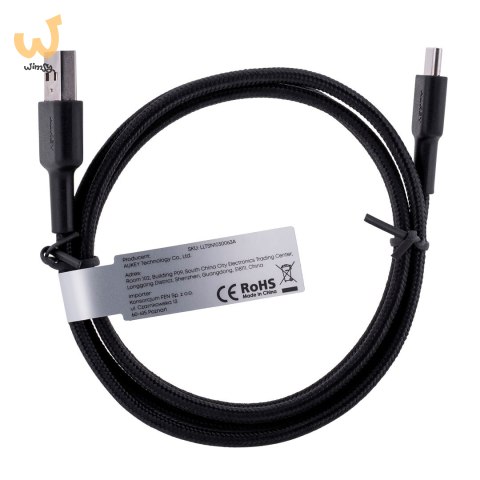 AUKEY CB-CD30 KABEL USB-C QC PD 0.9M 3A NYLON AUKEY CB-CD30 KABEL USB-C QC PD 0.9M 3A NYLON