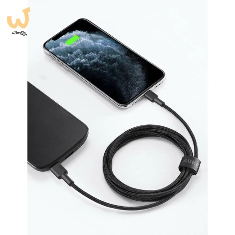 AUKEY CB-CL03 NYLONOWY KABEL USB C-LIGHTNING 2M PD AUKEY CB-CL03 NYLONOWY KABEL USB C-LIGHTNING 2M PD