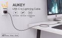 AUKEY CB-CL03 NYLONOWY KABEL USB C-LIGHTNING 2M PD