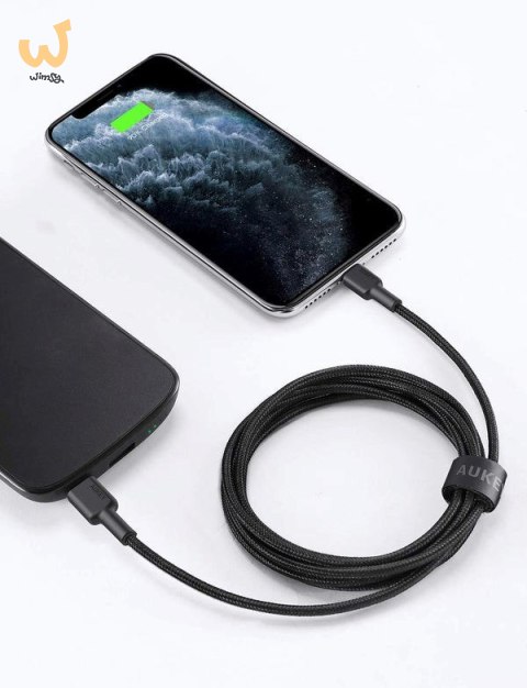 AUKEY CB-CL03 NYLONOWY KABEL USB C-LIGHTNING 2M PD AUKEY CB-CL03 NYLONOWY KABEL USB C-LIGHTNING 2M PD