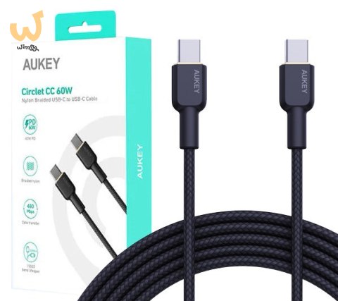 AUKEY CB-NCC2 KABEL USB-C QC PD 1.8M 3A 60W NYLON