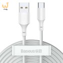 BASEUS KABEL USB/USB-C SIMPLE WISDOM, 40W, 5A, 1.5M BIAŁY