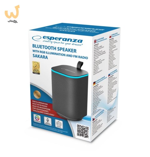ESPERANZA GŁOŚNIK BLUETOOTH RGB SAKARA EP155 ESPERANZA GŁOŚNIK BLUETOOTH RGB SAKARA EP155