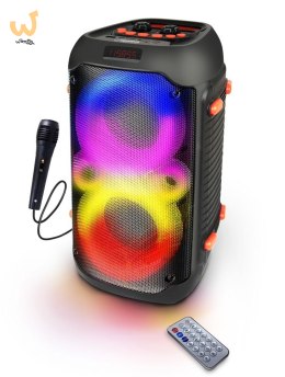 ESPERANZA GŁOŚNIK BT FM LED RGB KARAOKE SINGER EP156