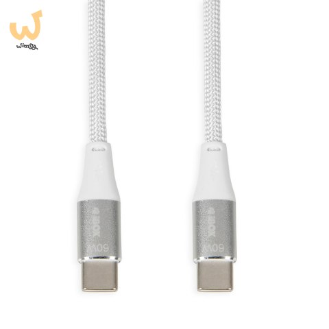KABEL I-BOX USB TYP-C 60W 2M PD/QC BIAŁY KABEL I-BOX USB TYP-C 60W 2M PD/QC BIAŁY