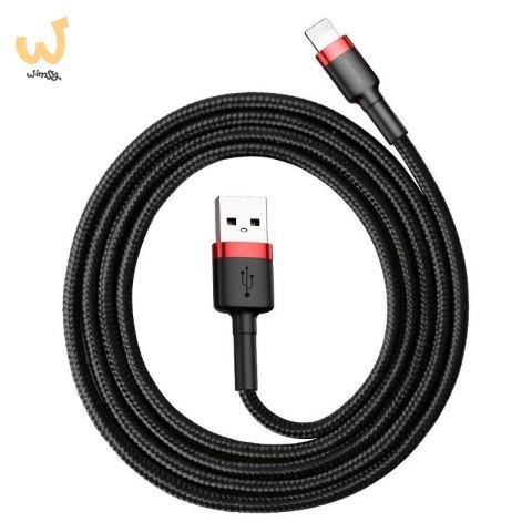 Kabel Baseus CALKLF-C19 (Lightning M - USB 2.0 M; 2m; kolor czarno-czerwony) Kabel Baseus CALKLF-C19 (Lightning M - USB 2.0 M; 2m; kolor czarno-czerwony)