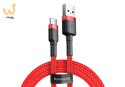 Kabel Baseus Cafule CATKLF-A09 (USB 2.0 - USB typu C ; 0,50m; kolor czerwony)