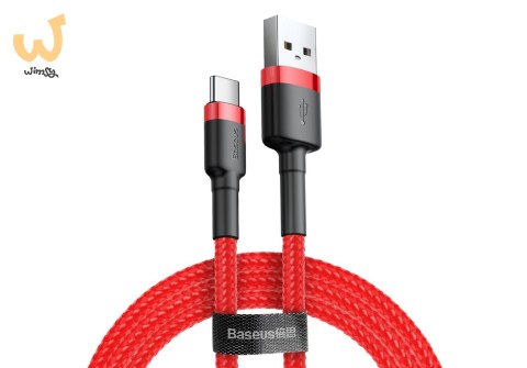 Kabel Baseus Cafule CATKLF-A09 (USB 2.0 - USB typu C ; 0,50m; kolor czerwony) Kabel Baseus Cafule CATKLF-A09 (USB 2.0 - USB typu C ; 0,50m; kolor czerwony)