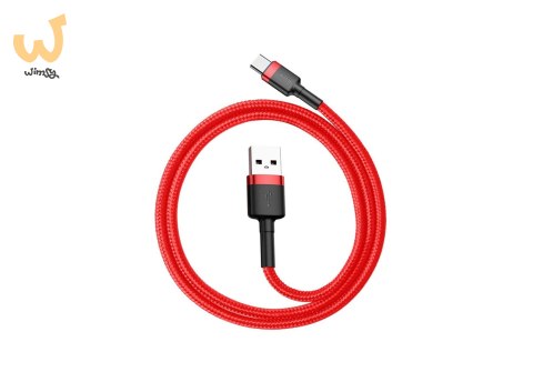 Kabel Baseus Cafule CATKLF-A09 (USB 2.0 - USB typu C ; 0,50m; kolor czerwony) Kabel Baseus Cafule CATKLF-A09 (USB 2.0 - USB typu C ; 0,50m; kolor czerwony)