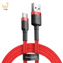 Kabel Baseus Cafule CATKLF-C09 (USB 2.0 - USB typu C ; 2m; kolor czarno-czerwony)