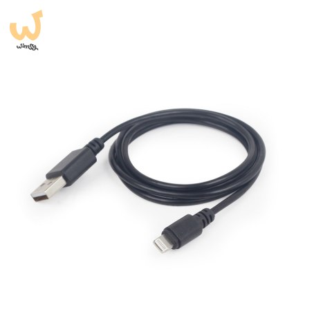Kabel GEMBIRD CC-USB2-AMLM-1M (USB 2.0 M - Lightning M; 1m; kolor czarny) Kabel GEMBIRD CC-USB2-AMLM-1M (USB 2.0 M - Lightning M; 1m; kolor czarny)