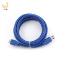 Kabel GEMBIRD CCP-MUSB3-AMBM-0.5M (USB M - Micro USB M; 0,50m; kolor niebieski)
