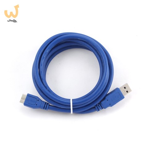 Kabel GEMBIRD CCP-MUSB3-AMBM-0.5M (USB M - Micro USB M; 0,50m; kolor niebieski) Kabel GEMBIRD CCP-MUSB3-AMBM-0.5M (USB M - Micro USB M; 0,50m; kolor niebieski)