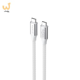 Kabel Havit Typ C-Typ C CB6290 (biały/szary; 100cm)