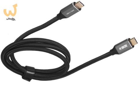 Kabel IBOX IKUMTC31G2 (USB typu C - USB typu C ; 1m; kolor czarny) Kabel IBOX IKUMTC31G2 (USB typu C - USB typu C ; 1m; kolor czarny)
