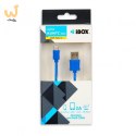 Kabel IBOX IKUMTCB (USB 2.0 typu A - USB typu C ; 1m; kolor niebieski)