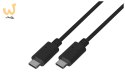 Kabel Lanberg CA-CMCM-10CU-0010-BK (USB typu C - USB typu C ; 1m; kolor czarny)