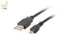 Kabel Lanberg CA-USBM-10CC-0010-BK (USB 2.0 M - Micro USB M; 1m; kolor czarny)