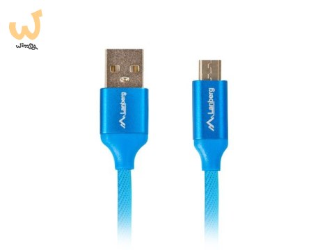 Kabel Lanberg Premium CA-USBM-20CU-0010-BL (USB 2.0 - Micro USB typu B ; 1m; kolor niebieski) Kabel Lanberg Premium CA-USBM-20CU-0010-BL (USB 2.0 - Micro USB typu B ; 1m; kolor niebieski)
