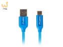 Kabel Lanberg Premium QC 3.0 CA-USBO-22CU-0005-BL (USB 2.0 typu A M - USB typu C M; 0,50m; kolor niebieski)
