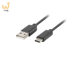 Kabel Lanberg QC 3.0 CA-USBO-20CU-0018-BK (USB 2.0 typu A - USB typu C ; 1,8m; kolor czarny)